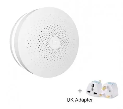 With UK Adapter Xiaomi Smart Многофункциональный шлюз 2 WiFi Пульт дистанционного управления центром RGB светильник для дома устройство безопасности Поддержка Aqara - Цвет: With UK Adapter