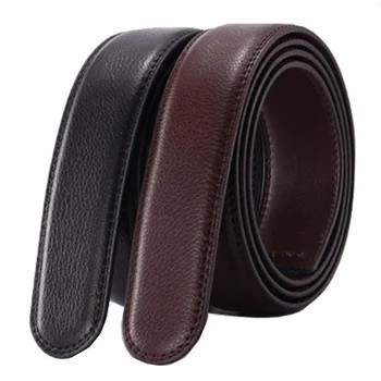 

No Buckle Belt Body Strap Without Buckle Belts Mens Good Quality Male Black Coffee Belts Automatic Buckle Belt For Men
