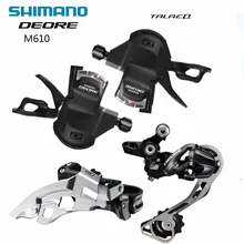 SHIMANO DEORE M610 триггерный переключатель передач и передний переключатель и задний переключатель и кабель переключения передач для MTB горный велосипед запчасти