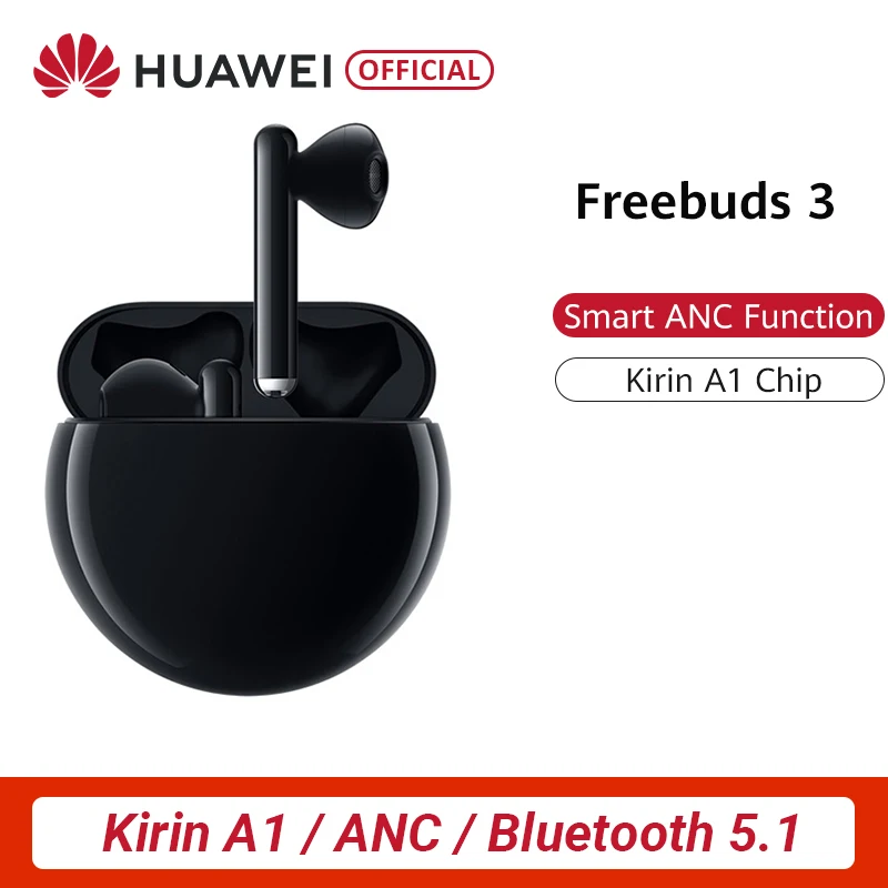 HUAWEI FreeBuds 3 FreeBuds3 TWS Bluetooth наушники беспроводные наушники Kirin A1 чип функция ANC Скидка 600 руб. /. При заказе от 5500 руб. /Промокод: newyear600 / Количество о