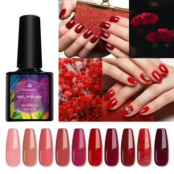 

Phoenixy Nail Polish Matte Gel Matte Top Coat Gel Varnish Nail Polish Set Hybrid All For Manicure 8ML Semi Permanant UV LED
