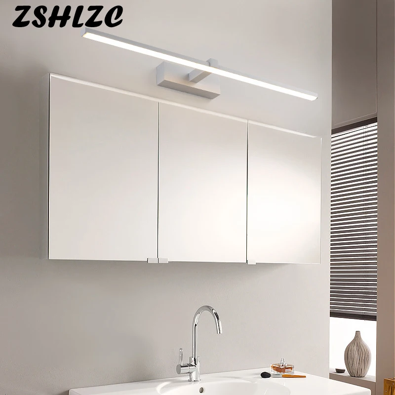 Modern Led Wall Lamp 120 100 80cm Mirror Light Wall Mounted Wall Light Fixture Bathroom Mirror Light Sconce Lamp Black White 2