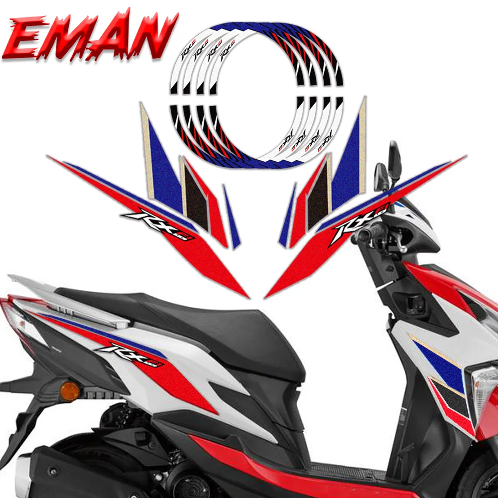 Juego De Pegatinas Reflectant De Edición Limitada Para Coche, Calcomanías Para Motocicleta