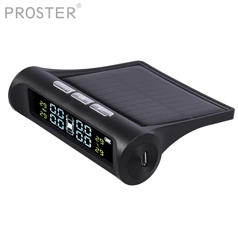 Система контроля давления в шинах Proster с ЖК экраном 4 беспроводных