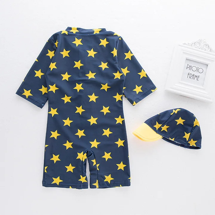

New Style BOY'S Star Korean-style One-piece Surfing Bathing Suit