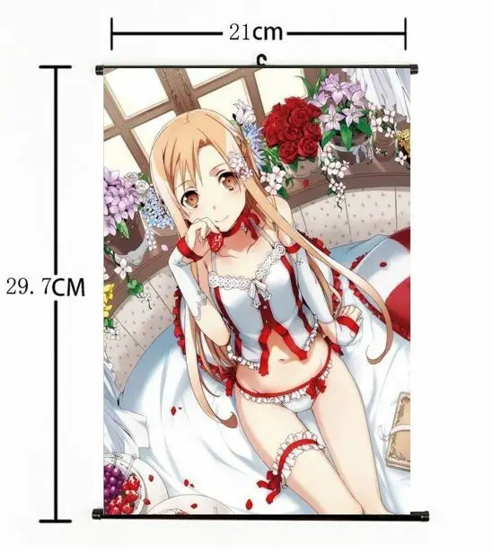 Hot Japan Anime Sword Art Online Asuna Home Decor Poster Wall Scroll 8 HD Print | Дом и сад