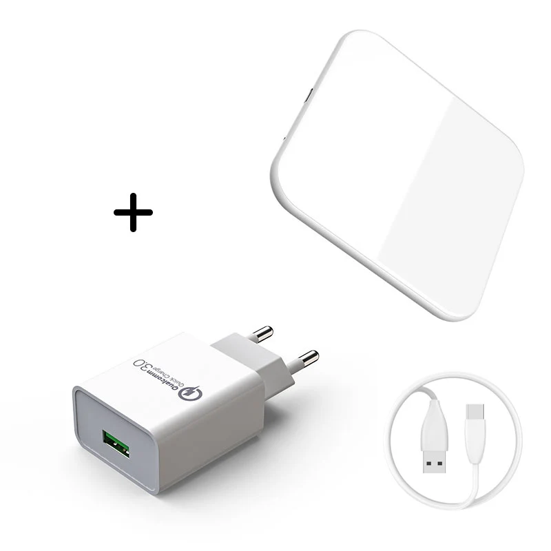 15 Вт QI Беспроводное быстрое зарядное устройство usb tpye c QC 3,0 Быстрая зарядка для iphone samsung s9 мобильный телефон airpods pro 2 SIKAI Dual 30 Вт - Тип штекера: with adapter