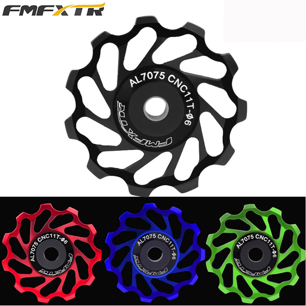 

11T 13T Ceramics/Metal Bearing Guide Pulley Ultralight MTB Rear Derailleur Pulley Rear Derailleur Pulleys Cycling Accessory