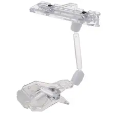1PC Transparent Plastic Card display stand Double Clips Adjustable Sign Card Display Holder business Advertising folder3.3?4.95?
