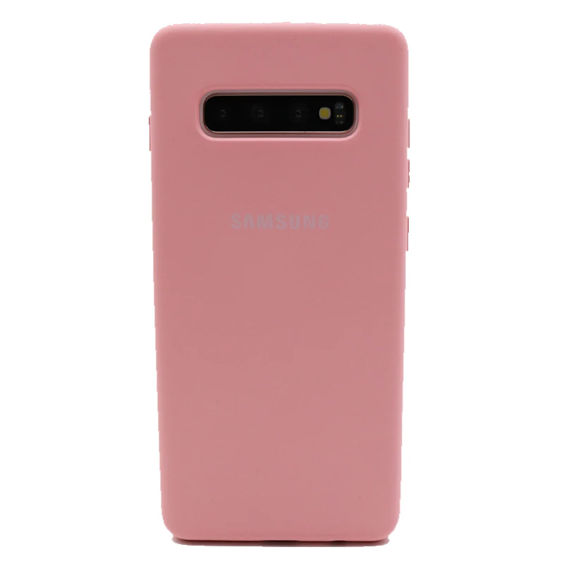 S10 Case Samsung Galaxy S10 Plus/S10e Silky Silicone Cover High Quality Soft-Touch Back Protective Shell S 10 + S10 E pouch mobile Cases & Covers