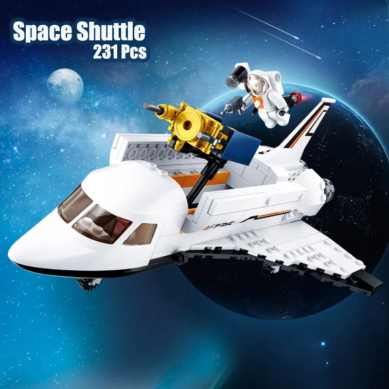 The Sluban Space Station Educational Buidling Blocks Kits Legoinglys Rocket DIY Model Toys As Great Christmas Gifts For Kids