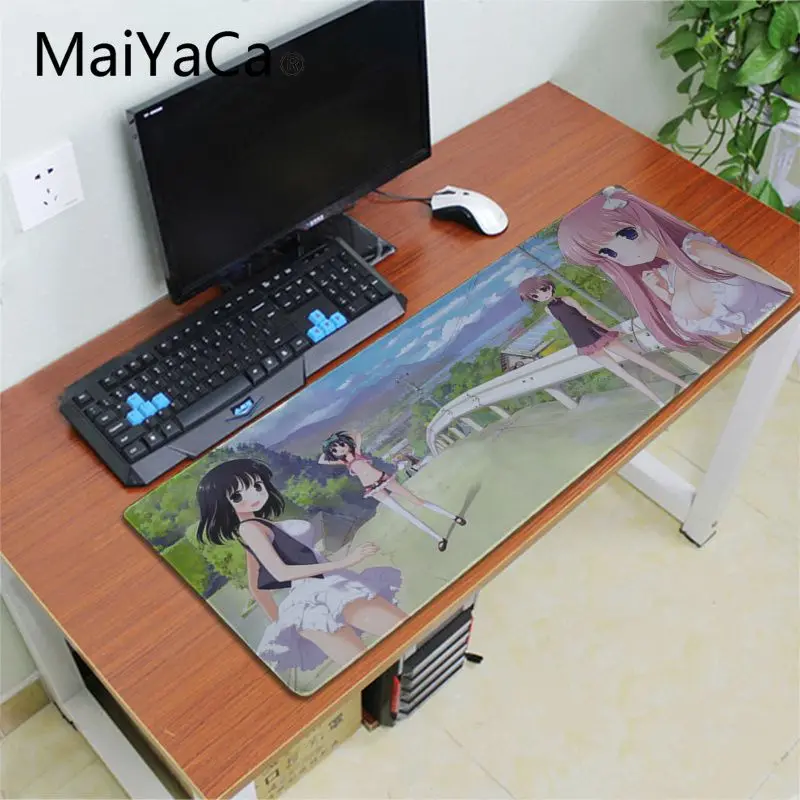 MaiYaCa momoko suou японский аниме девушка коврик для мышки в стиле аниме большая рекламная акция Россия игровой коврик для мыши xl клавиатура ноутбук Настольный коврик