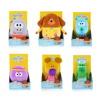 

100% Genuine Hey Duggeeing Kid Toy Anime Figure Toys Rhinoceros Wombat Octopus Alligator Hippo Action Figure plush Model Doll