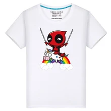 Camiseta de Deadpool para hombre, camisa de gran tamaño Harajuku, divertida, con foto o logotipo personalizado, blanca, Hip-Hop, Anime, 7XL, 2021