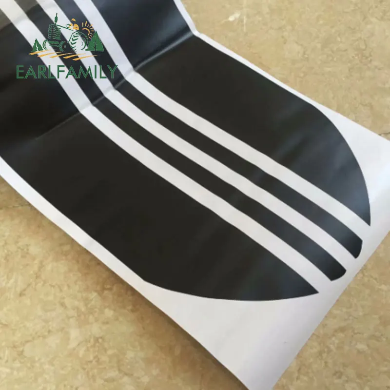 EARLFAMILY, 180 см x 11,5 см, 2x Автомобильная наклейка, матовая, Авто Виниловая, для автомобиля, грузовика, кузова, крыши, гоночная, Полоска, наклейка, графика, автомобильная наклейка s