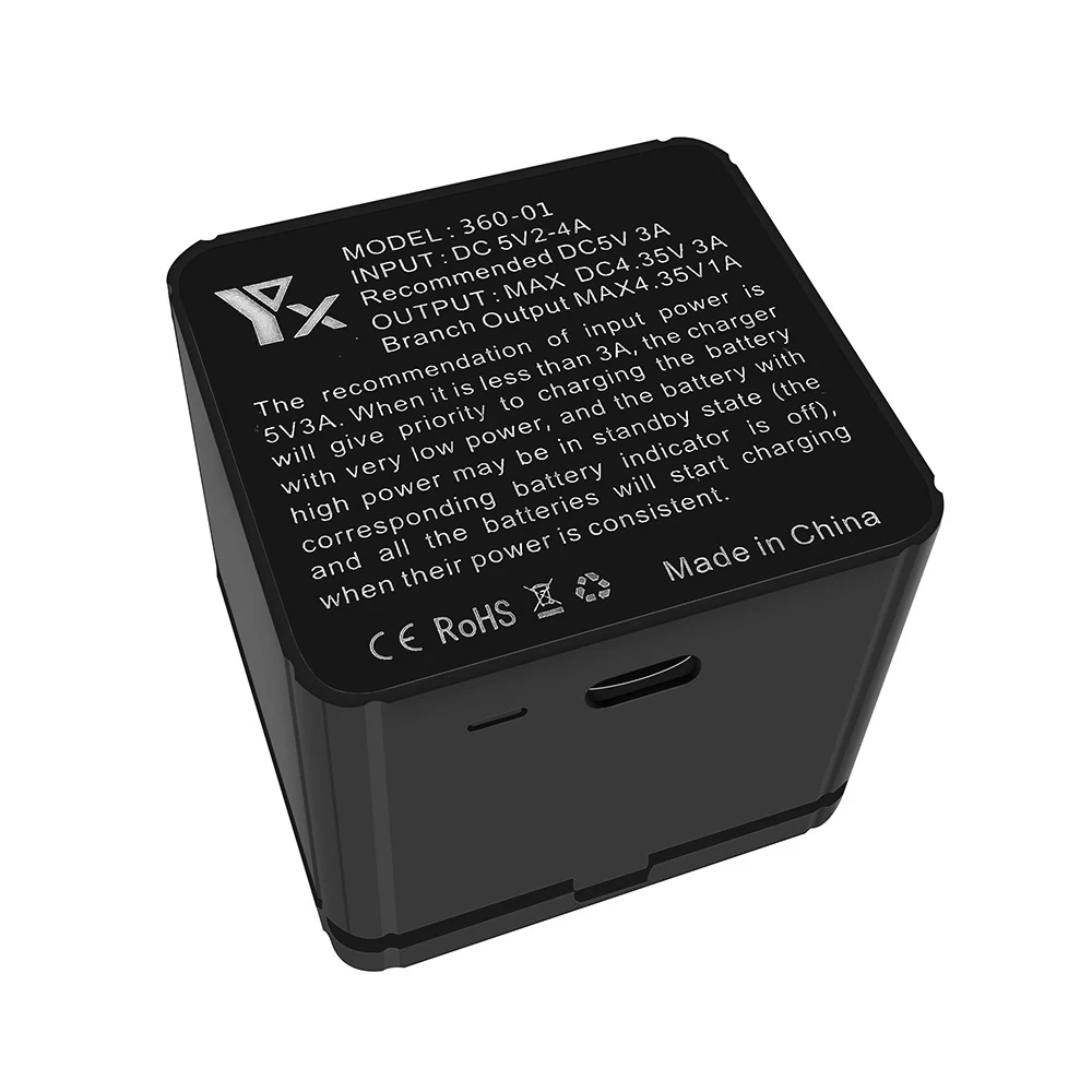 Новая версия Insta360 аккумулятор+ TYPE-C 3-1 коробка заряда для Insta360 ONE X 1200mAh LiPo холодные батареи Insta 360