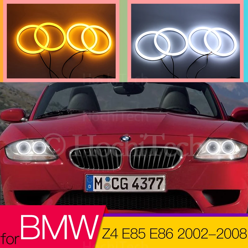 Switchback Cotton Light Led Angel Eye Halo Dual Color Per Bmw Z4 E85 E86 2002-2008