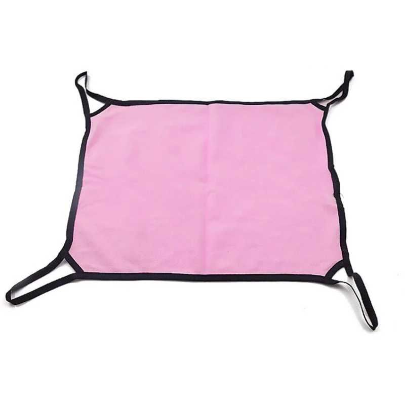 Pink Evilto 64*57 см кошачий гамак теплый мягкий флисовый подвесной коврик для кровати портативный кошачий коврик котенок кровать клетка коврик для питомца клетка гамак - Цвет: Pink