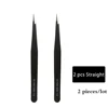 2 pcs/set Stainless Steel Tweezers Anti-static Eyelash Extension Supplies Tweezers Corrosion Resistant Maintenance Repair Tools 3