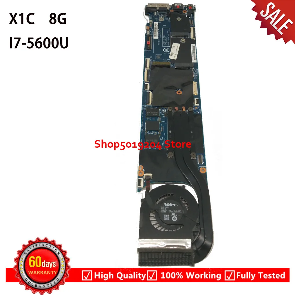 Материнская плата для ноутбука lenovo ThinkPad carbon X1C X1 LMQ-1 MB 13268-1 448.01430.0011 00HT361 I7-5600U 8G