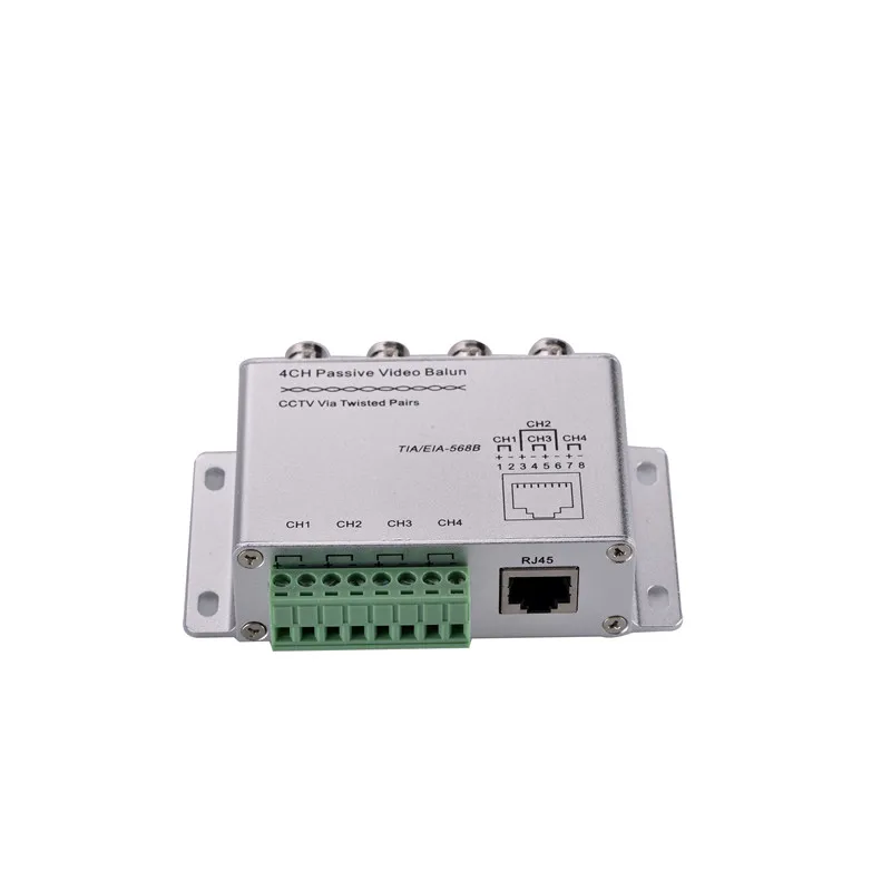 4 канальный Активный Пассивный Видео Balun Rohs передатчик приемник 4CH UTP Cat5 RJ45