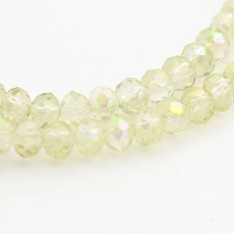 

Electroplate Glass Beads Strands, Faceted Rondelle, DarkViolet Colorful glass beads appearance creates light reflection