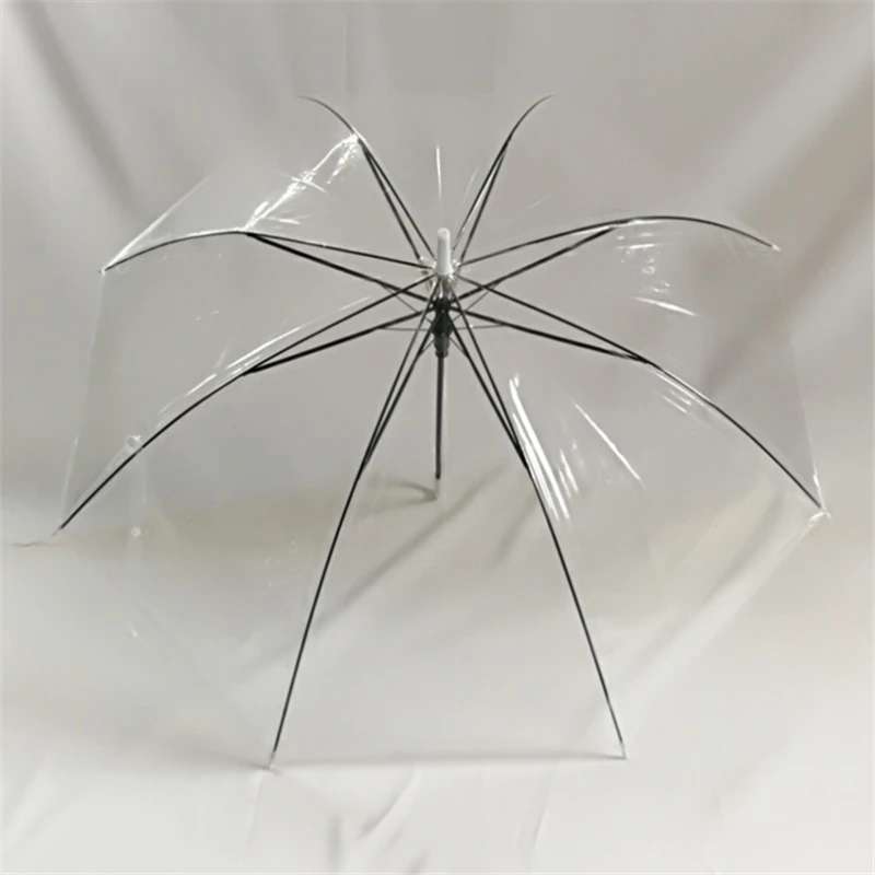 

Dorleta 8k long handle clear umbrella rain women fashion transparent umbrella men
