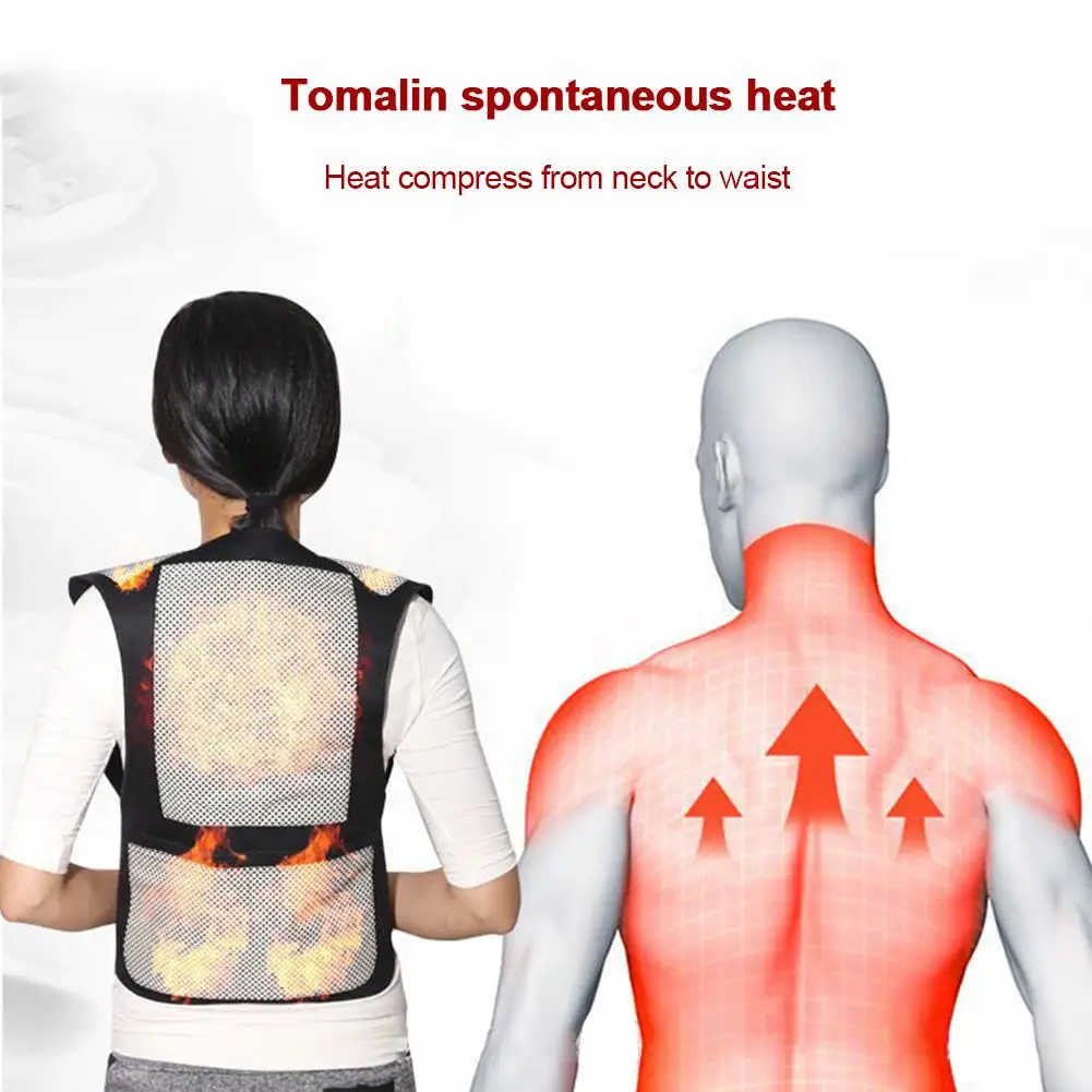 S m lcordation инфракрасный самонагревающийся магнитный терапевтический уход за здоровьем плечо рубашка спина теплый жилет Поясничный снять боли