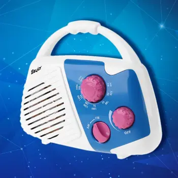 

Waterproof AA Battery AM FM Radio Shower Radio With Speaker for Bathroom