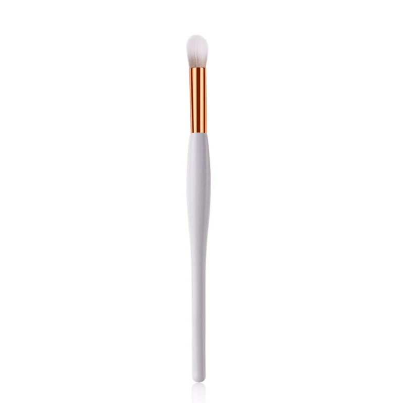 7- Eyeshadow brush Белый и золотой деревянный набор кистей для макияжа, мягкая основа, пудра, румяна, тени для век, консилер, Кисть для макияжа глаз, кисти для косметики, инструменты - Handle Color: 7- Eyeshadow brush