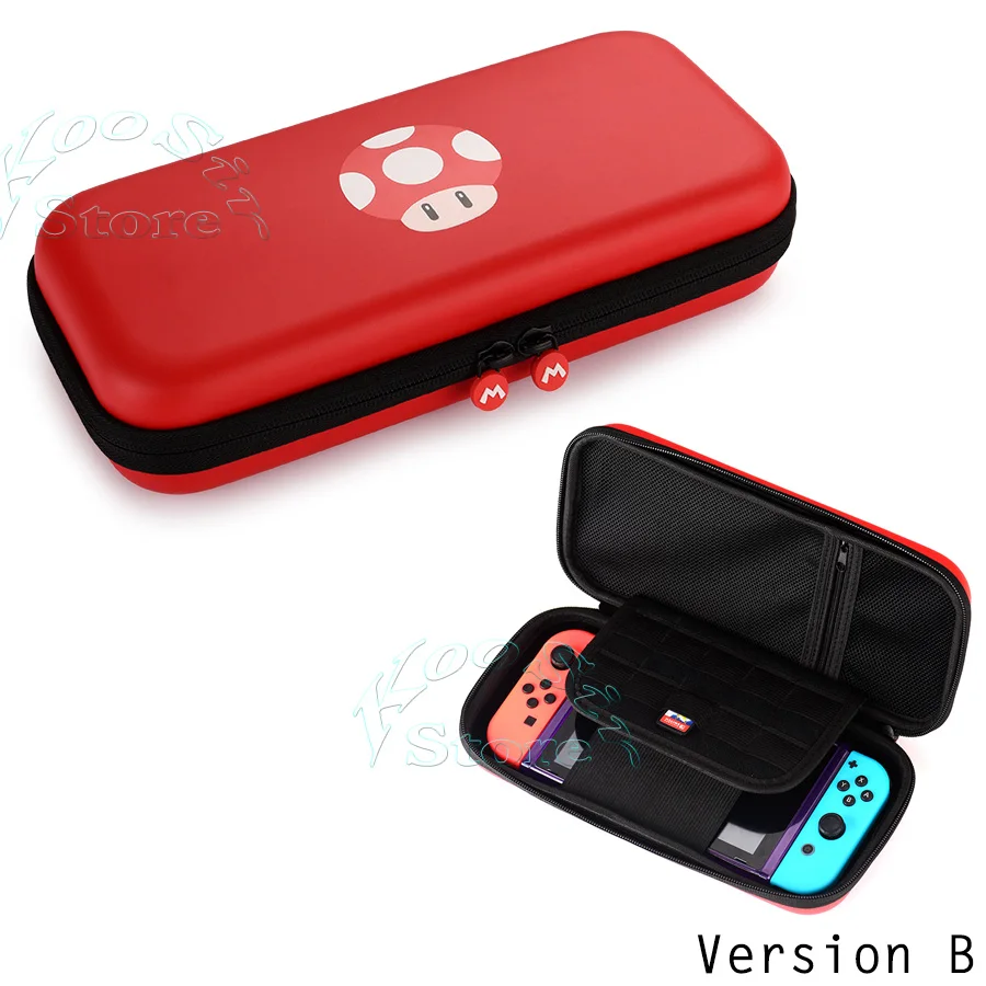 Version B Nitendo Zend Switch большой уплотненный чехол для переноски nintendo s силиконовая Портативная сумка для рук nintendo Switch Чехол Коробка для nintendo NS - Цвет: Version B
