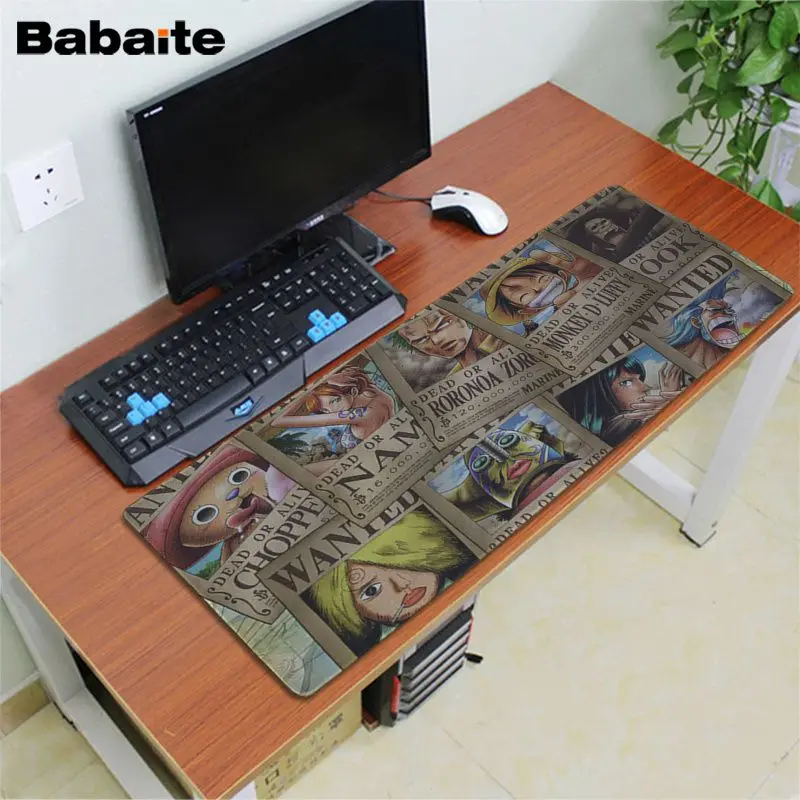 Lock Edge 30x80cm Babaite цельная резиновая мышь аниме прочный Настольный коврик для мыши Скорость/Управление версия большой игровой коврик для мыши - Цвет: Lock Edge 30x80cm