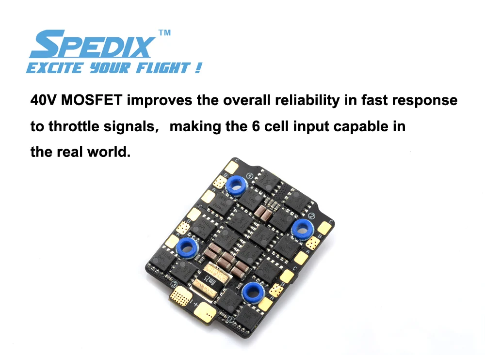 Spedix GS40F 40A 2-6S 20x20 4in1 F3 BLHeli_32 Dshot1200 For RC Quadcopter Drone FPV Racing Multi Rotor Frame Spare