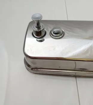 

Wall Mounted Soap Dispenser For Bathroom,Manual Pump Refillable Commercial Soap Dispenser,Stainless Steel Square Liquid Soap Dis