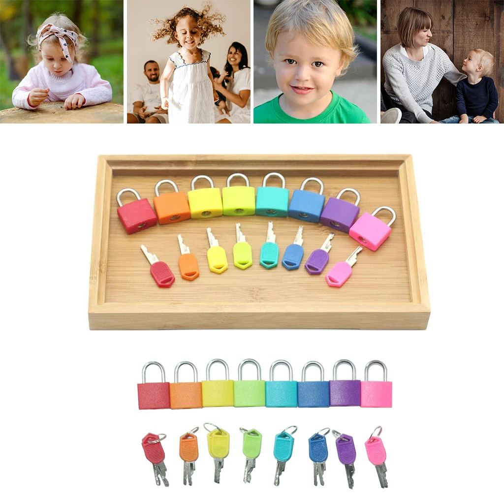 8pcs Early Learning Preschool Educational Lock Matching Games UK 