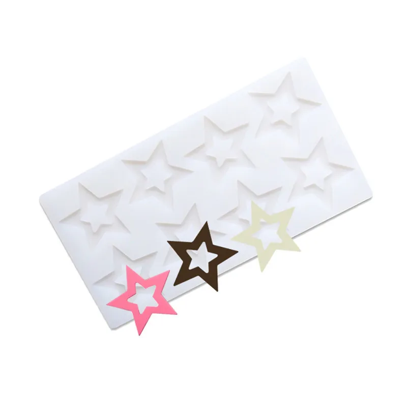 DIY 3D Star Shape Silicone Chocolate Mould Cake Decorating Tools Cupcake Cookies Mold Muffin Pan Baking Gift | Дом и сад