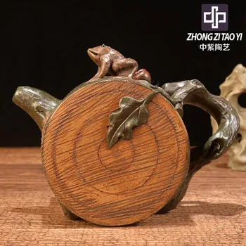 

In Purple Yixing The Qing Dynasty The Cultural Revolution Kettle Old Dark-red Enameled Pottery Teapot Taiwan Backflow Manual