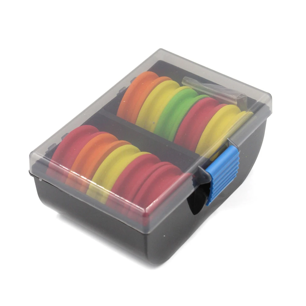 10 Set Fishing Line Round Coil EVA Foam Pins Fishing Line Winder Organizers Rig With Storage Box 150*100*70mm Quick Simple Using ► Photo 2/6
