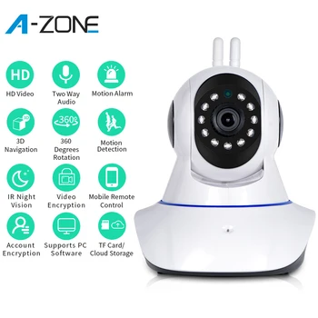 

A-ZONE HD 1080P IP Camera Wireless Home Security 2.0MP Night Vision CCTV Network 360 Mini Wifi Surveillance Camera Baby Monitor