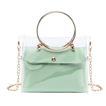 

Small Crossbody Bag for Women Candy Color Mini Shoulder Messenger Bag PVC Jelly Small Mobile Phone Wallet Purse