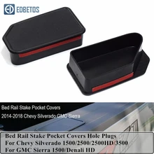 Pocket-Covers Bed-Rail Pickup Chevy Silverado Gmc Sierra for Stake-Hole Plugs Odd 1-Pair