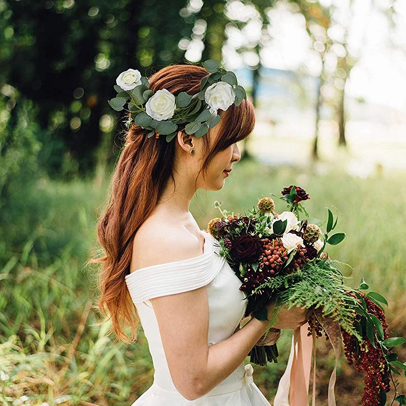 

Eucalyptus Garland Eucalyptus Artificial Vine Flowers Silk Eucalyptus Greenery Garland for Centerpiece Wedding Arch Backdrop Wal
