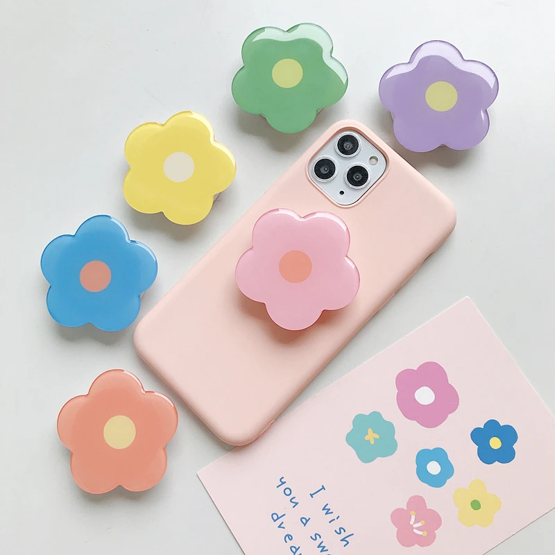 Держатель-подставка для Apple iPhone 11 12 13 pro 5s 6 7 8 Plus X Xr Xs Max с объемными цветами |