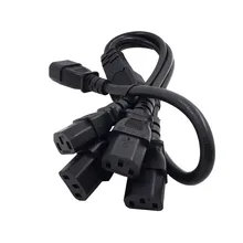 Прочный силовой разветвитель удлинитель для PDU UPS IEC 320 C14 штекер для 4XC13 Женский Y Тип шнур питания переменного тока 250 В/10 А