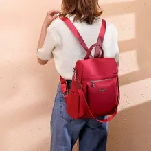 Стиль Противоугонная многофункциональная Наплечная женская сумка в студенческом стиле, сумка из ткани Оксфорд, экспорт 9089