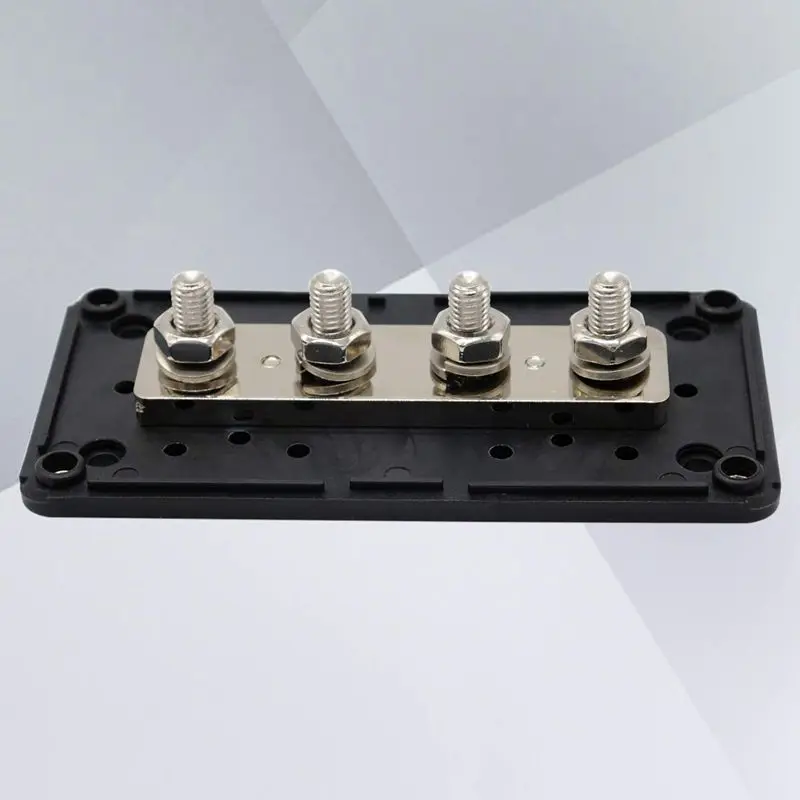 DC 48V 300A 4 клеммные шпильки шины блок распределения питания для автомобиля лодки(черный
