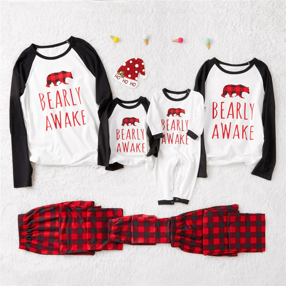 Одинаковые комплекты для семьи, клетчатые рождественские пижамы, одежда для сна для мамы, дочки, папы и сына, одежда для мамы и меня, рождественские пижамы