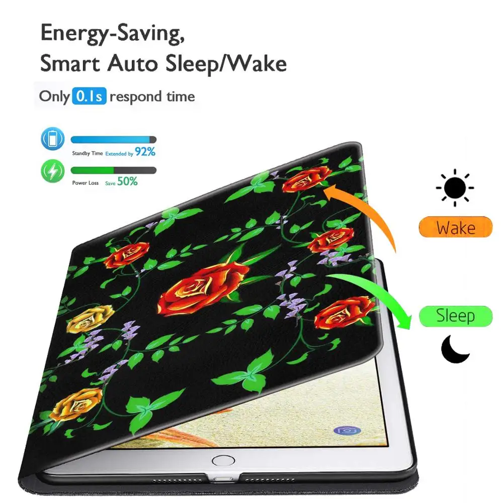 Apple 9 7 &quotдюймов 2018/2017 ipad 6th/5th Gen Air 2 Чехол чехол книжка Регулируемая подставка