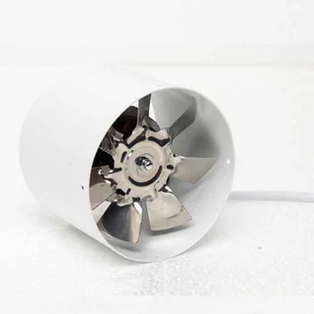 

220V 100mm Inline Duct Fan Booster Exhaust Blower Air Cooling Vent Metal Cutter