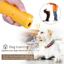 Ultrasonic Dog Repeller and Trainer Device with LED Light 3 in 1 Anti Barking Stop Bark Handheld Dog Training Device No Battery aed simulation trainer first aid training kit practi trainer essentials cpr teaching device unit in english and german